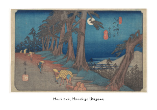 Kopia drzeworytu Hiroshige Utagawa – Mochizuki (bez ramy)